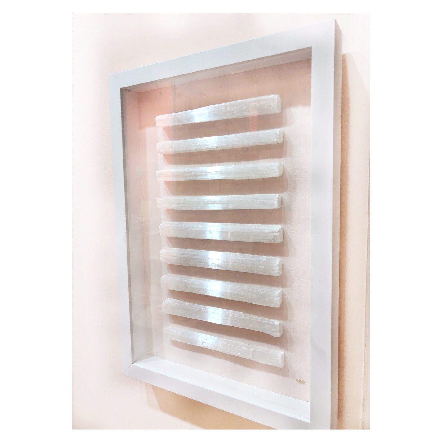 Framed Selenite Wall Art by Ariana Ost