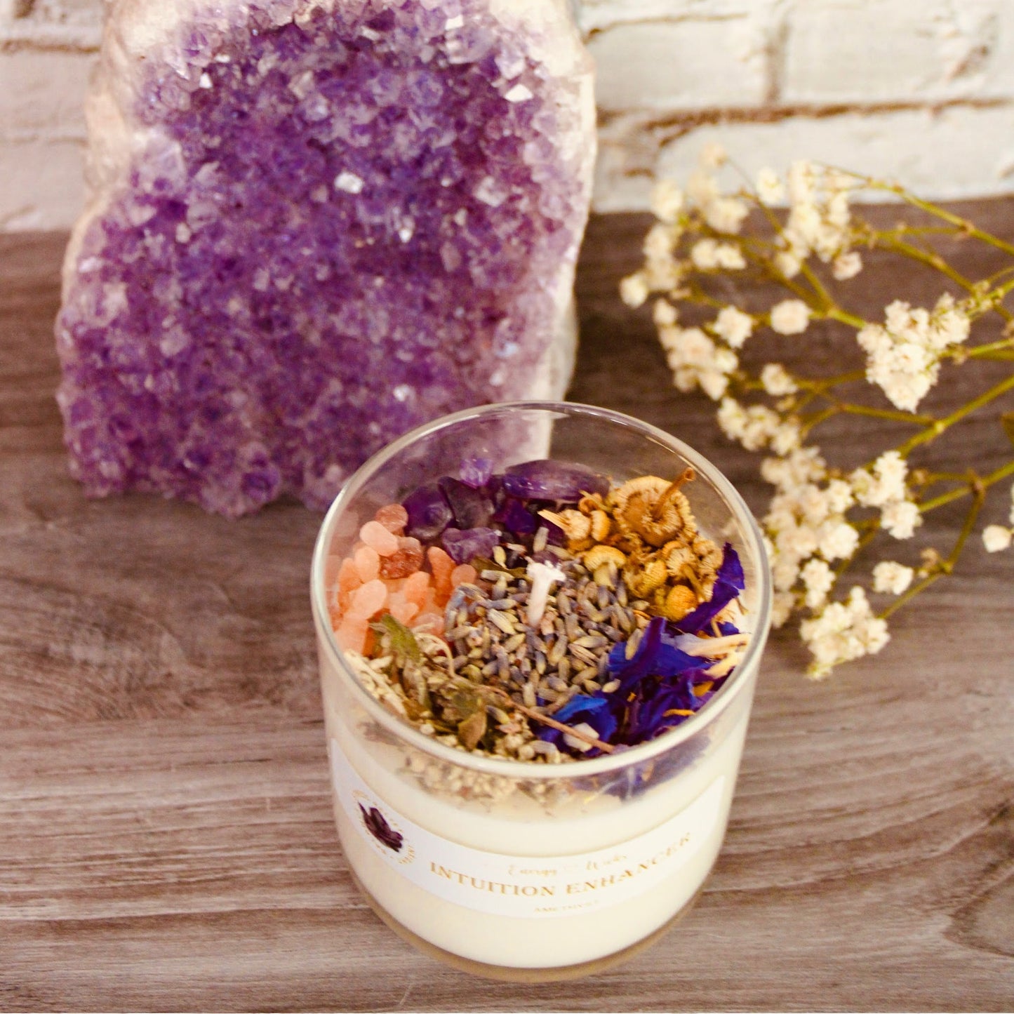 Intuition Enhancer Crystal Candle by Energy Wicks