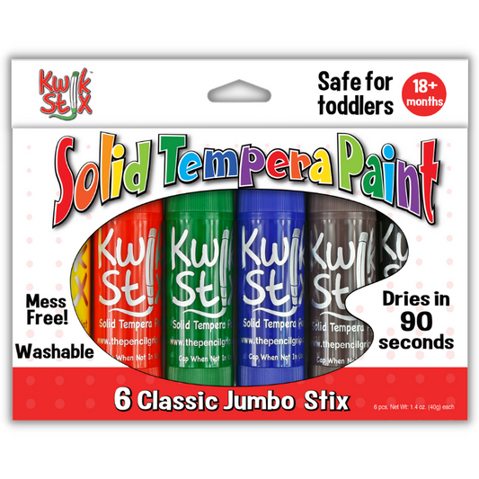 Jumbo Kwik Stix, Set of 6 Classic Colors by TPG Creations/The Pencil Grip, Inc.