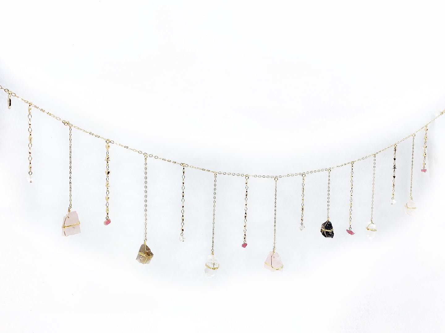 Mini Triple Quartz Healing Crystal Garland by Ariana Ost