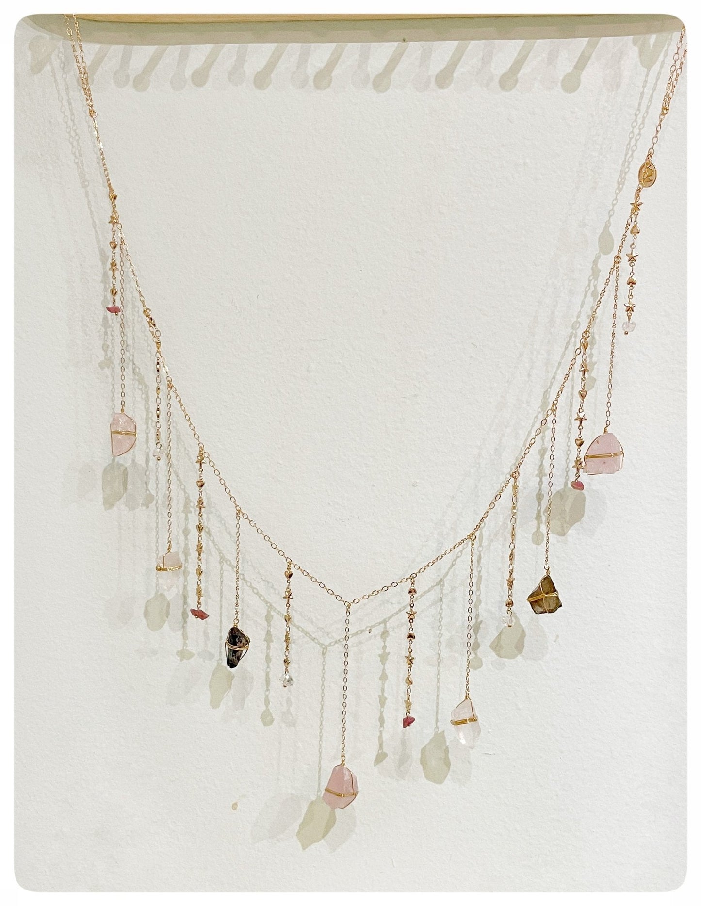 Mini Triple Quartz Healing Crystal Garland by Ariana Ost