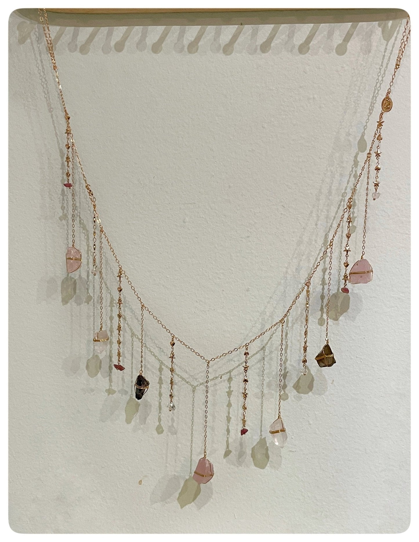 Mini Triple Quartz Healing Crystal Garland by Ariana Ost