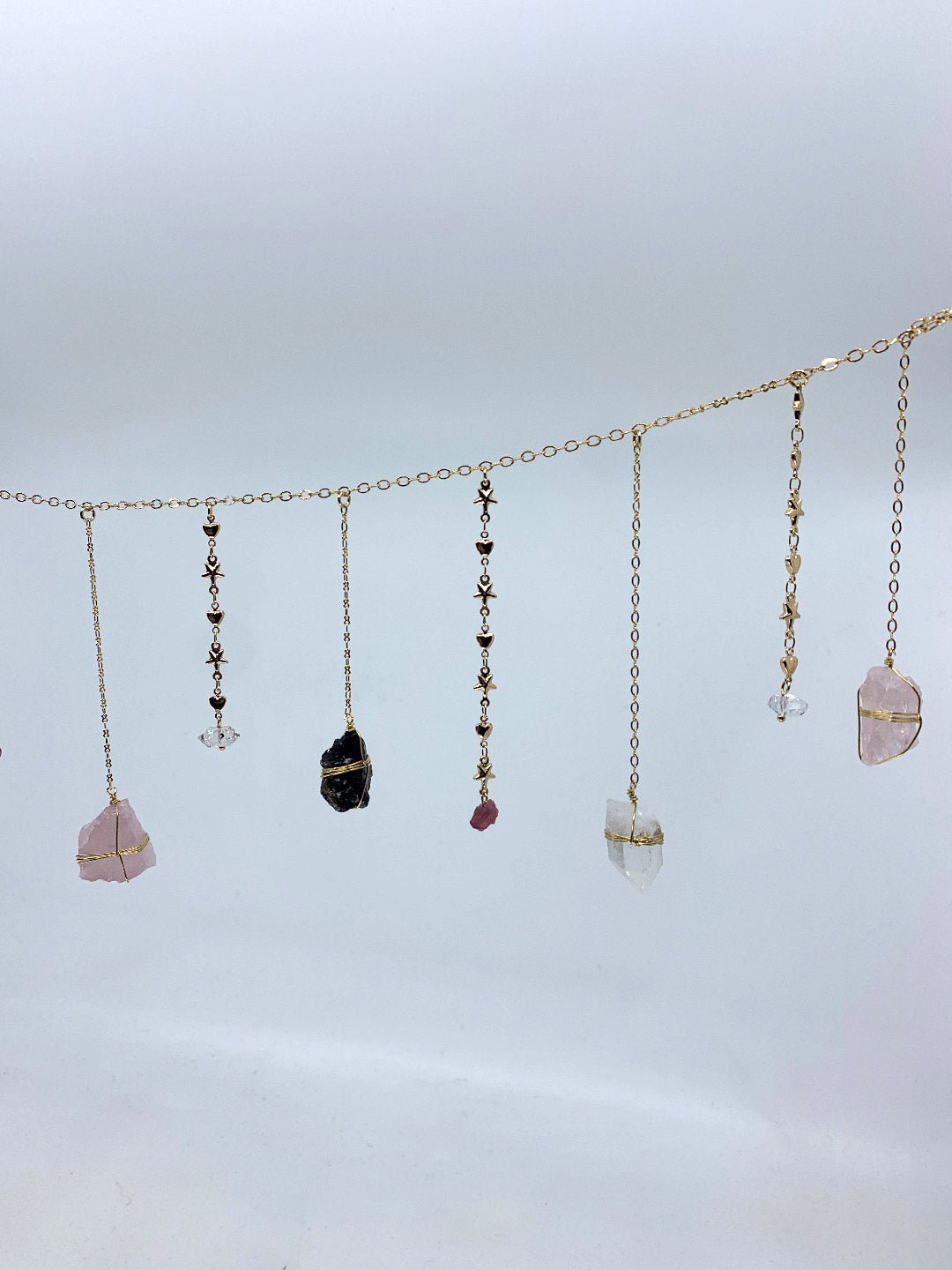 Mini Triple Quartz Healing Crystal Garland by Ariana Ost