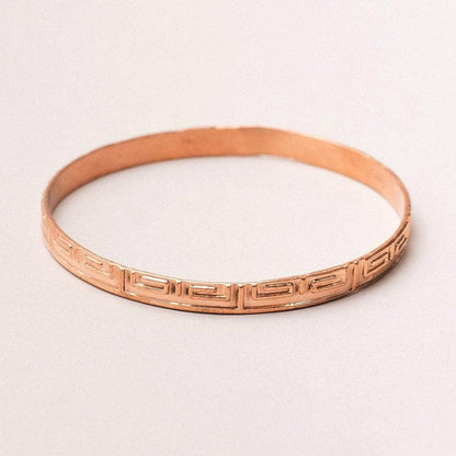 Aztec Copper Bangle by Tiny Rituals