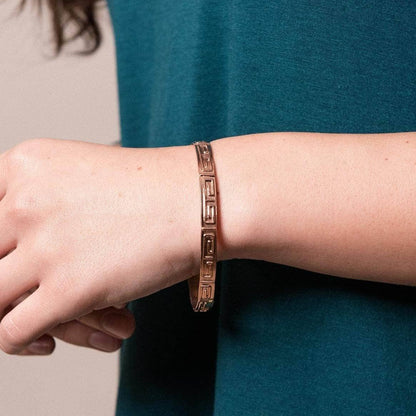 Aztec Copper Bangle by Tiny Rituals