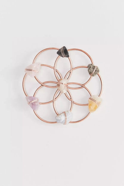 Small Flower of Life Healing Crystal Grid by Ariana Ost