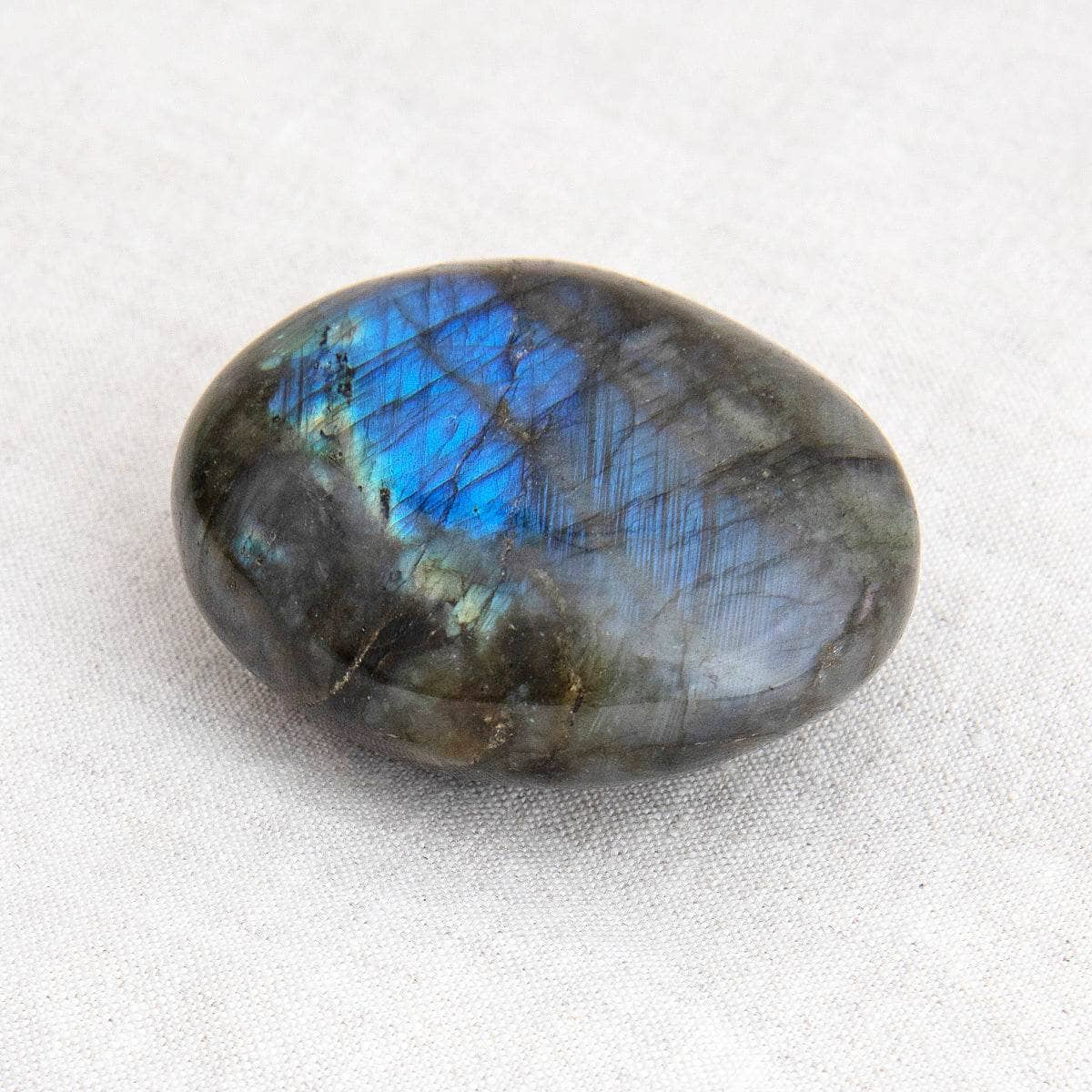 Labradorite Blue Flame Palm Stone by Tiny Rituals