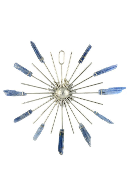 Sunburst Healing Crystal Grid Silver Blue Kyanite by Ariana Ost